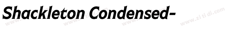Shackleton Condensed字体转换